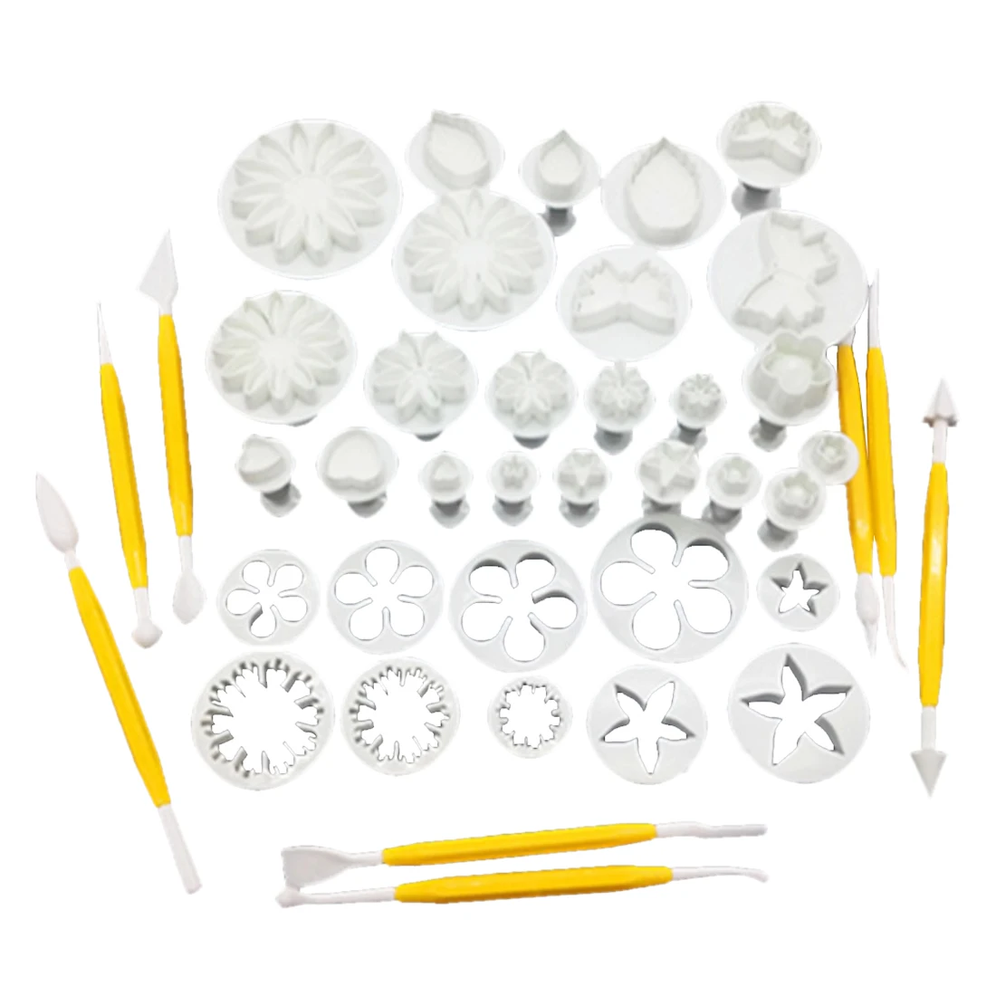 

37pcs/38pcs/Set Mold Plum Flower Fondant Cutter Sugarcraft Cake Tools Decorating For Christmas Birthday Cake Decorating Tools
