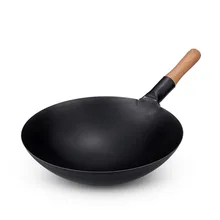 Bangshi китайское переработанное железо сковорода чугунный вок Бытовая не-Paintcoat свинья железный горшок электромагнитная печь газовая плита Univers