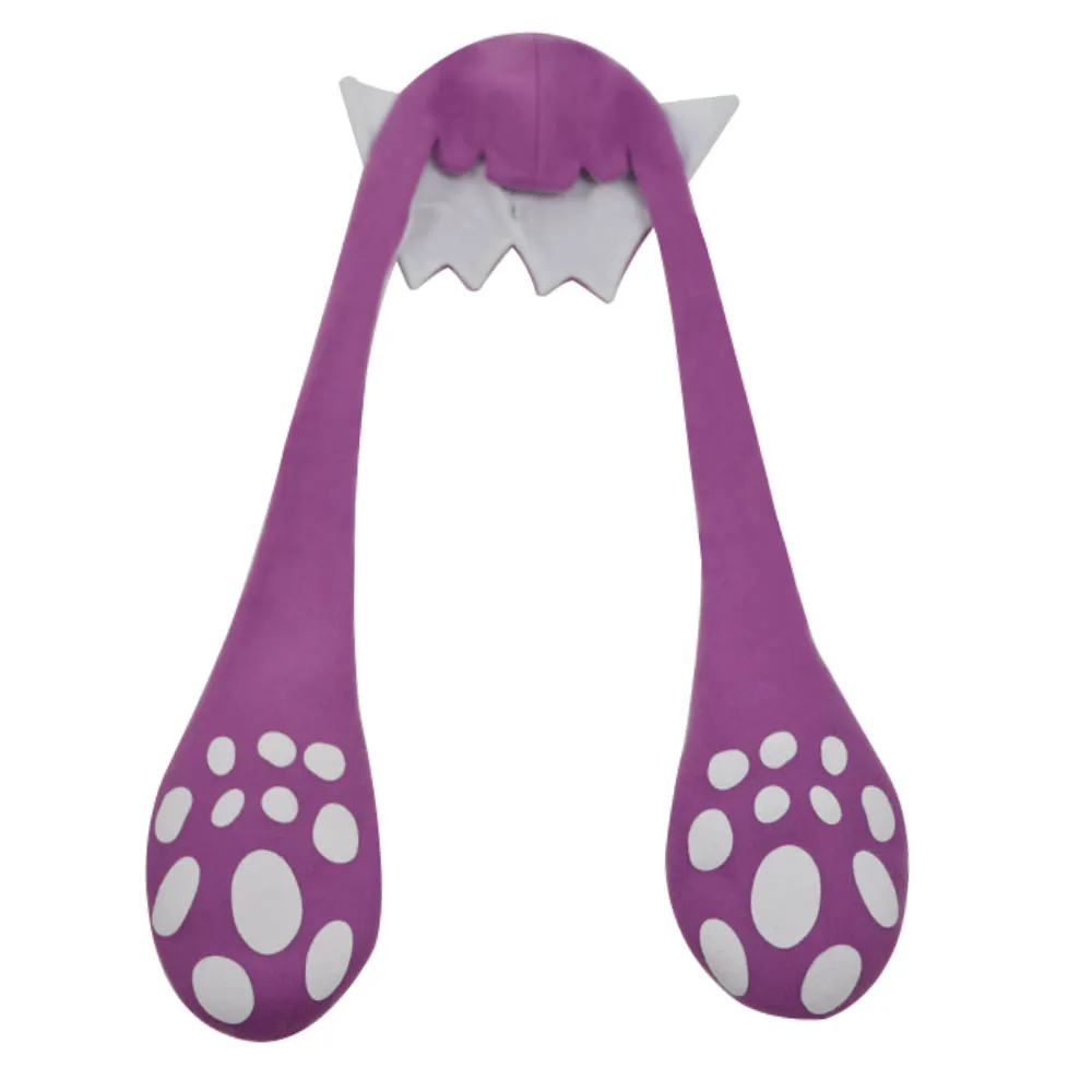 CosDaddy Splatoon2 Inkling кальмары Косплей шляпа вечерние Балаклава подарок для взрослых детей карнава Хэллоуин костюм аксессуары - Цвет: Adult Purple
