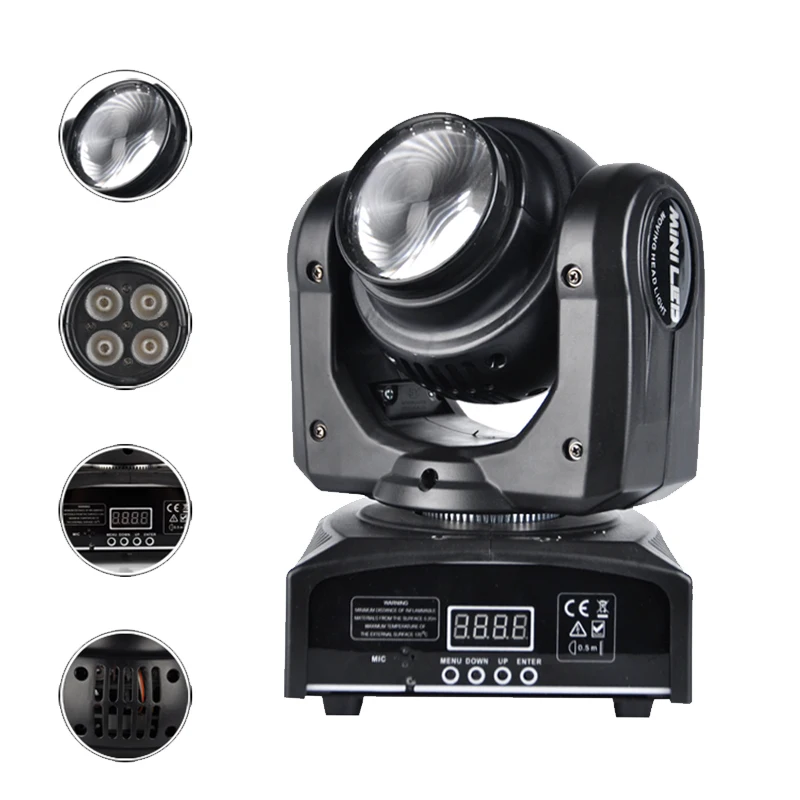 Миниатюрный двухсторонний СВЕТОДИОДНЫЙ просветильник ектор DMX512 сценический