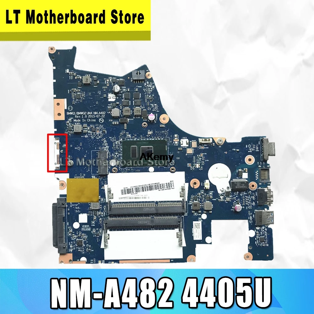 

Genuine New BMWQ1/BMWQ2 NM-A482 mainboard For Lenovo Ideapad 300-15isk Laptop Motherboard with intel 4405 cpu