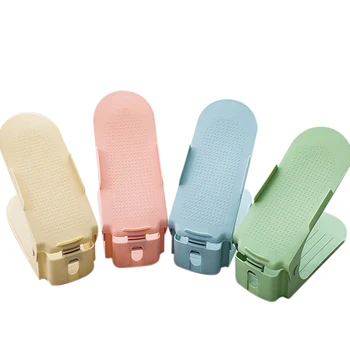 

LUDA Simple Plastic Double Layer Shoe Rack Adjustable Shoes Storage Holder Shelf