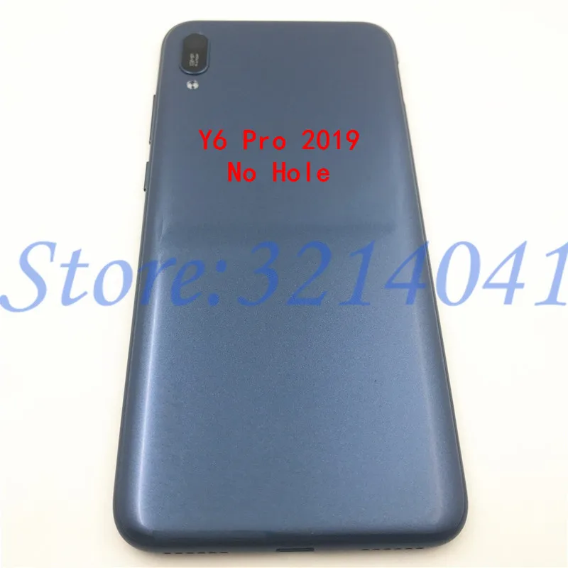 Задняя крышка аккумулятора для Huawei Y6 2019 Prime Pro с объективом камеры и боковыми