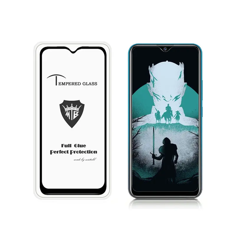 5D полное клеевое покрытие закаленное стекло Защита экрана для vivo Y17 Y15 2019 Y11 Y12 Y3