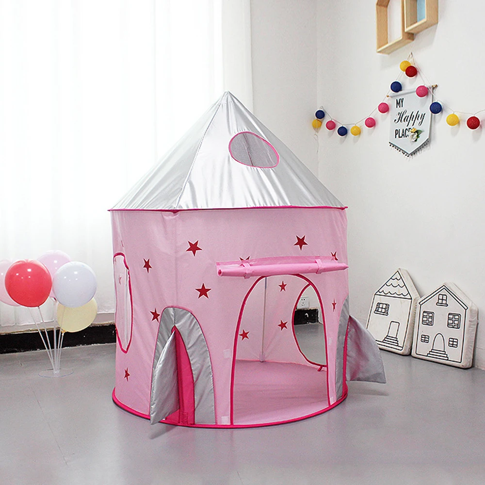 Портативная детская палатка 3 в 1 космический корабль Tipi сухое бассейн ракета