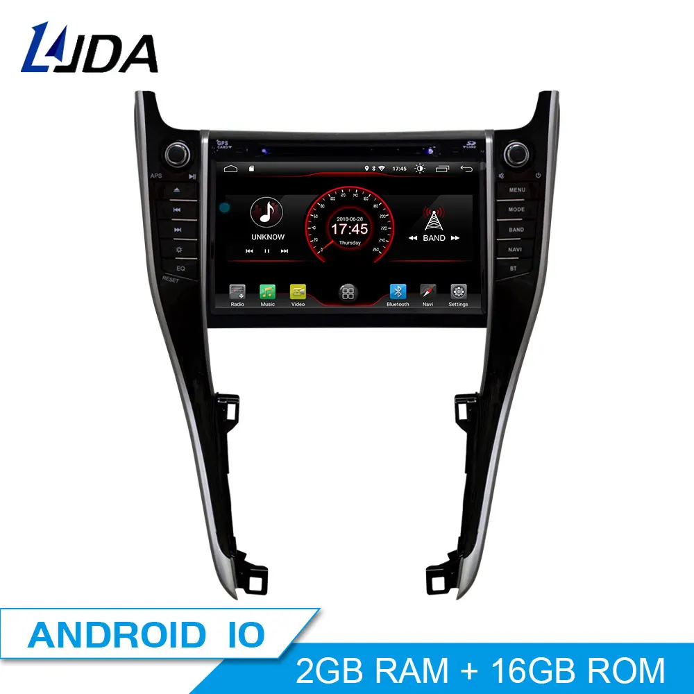 Автомобильный DVD плеер LJDA 2 Din Android 10 0 для Toyota Harrier 2013 2015 2016 2017 Wi Fi GPS радио ГБ + 16