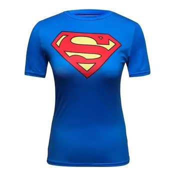 

Heroes T Shirt Women T-shirt Fashion Caption America 3D Print Avenger Compression Shirts Tops Superman Shirt Tights