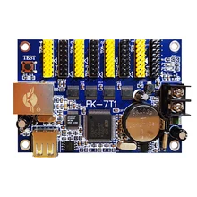 Контроллер FK-7T1, usb, ethernet, размер управления 1024*64, поддержка HUB12, HUB08, monochrom, один цвет, два цветных контроллера
