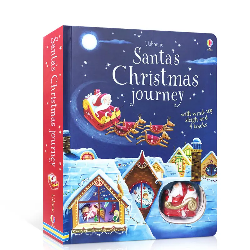 Books　Journey　Santa's　Children's　Wind-Up　Christmas　Original　English　with　Sleigh　AliExpress