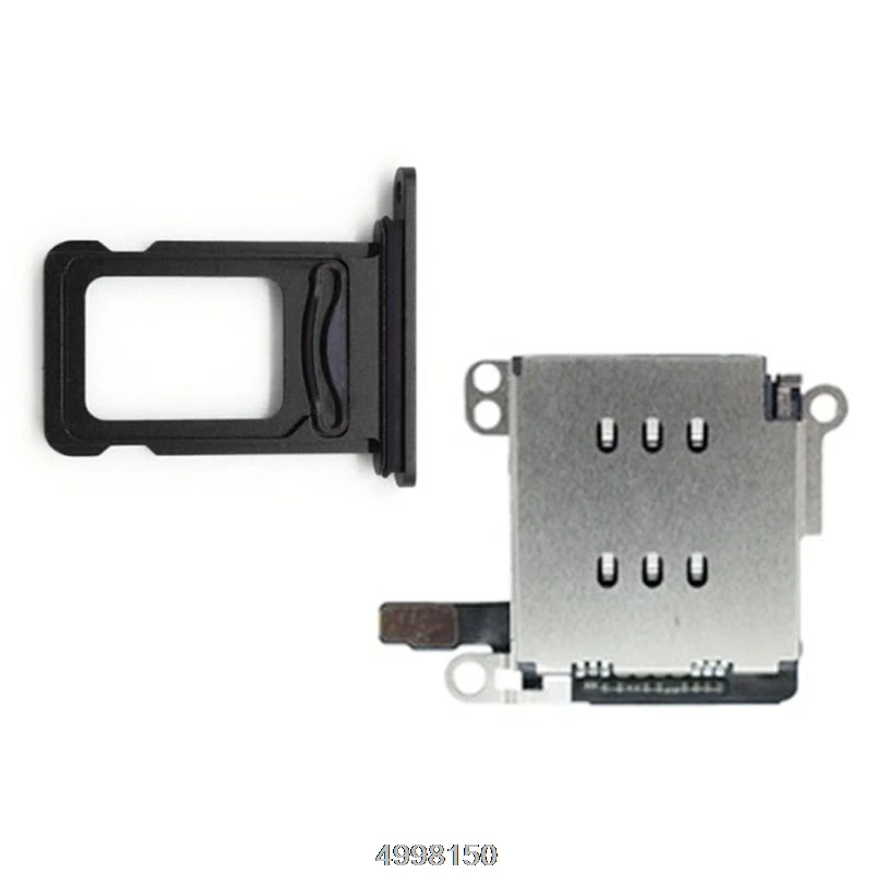 1 комплект Dual Sim Card Reader-станция для зарядки с гибким кабелем и лотком карты держатель для iPhone XR - Цвет: 4NB501820-BK