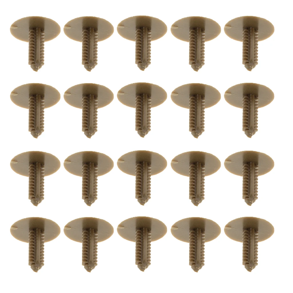 20pcs Car Nylon Headliner Rivet Retainer Clip Fastener For Toyota Yaris 2009