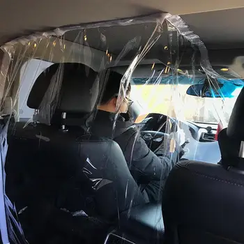 

Transparent Protective Cover Self-adhesive Anti-fog Car Isolation Film Taxi Self-protection Full-enclosed Seal Safety Convenient