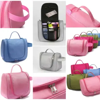 

2020 Functional cosmetic bag Women waterproof Solid makeup bags travel organizer Toiletry Kits Portable makeup bags Beautician