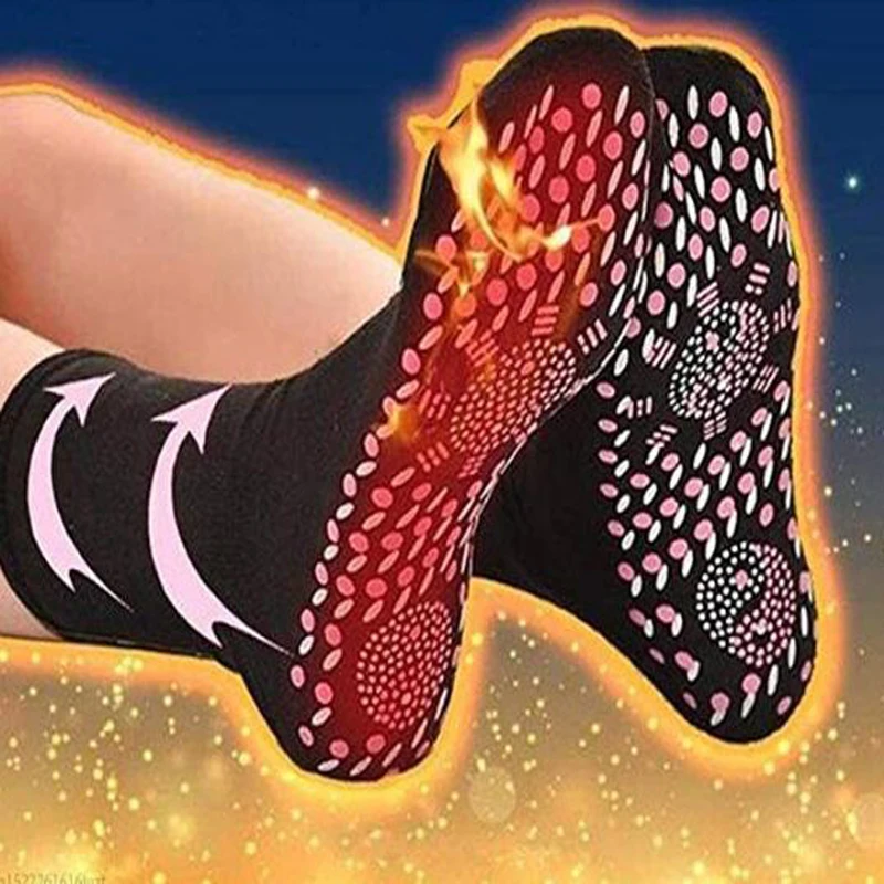

Tourmaline Self Heating Heated Socks For Women Men Help Warm Cold Feet Comfort Health Heated Socks Magnetic Therapy Comfortable
