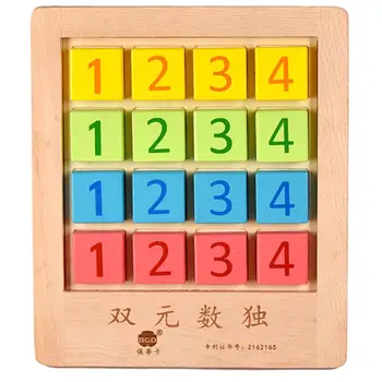 

1pc Wooden Number Sudoku Toys Intellectual Supply Funny Desktop Toy Creative Chess Game Toy for Desktop Home Kids Adults