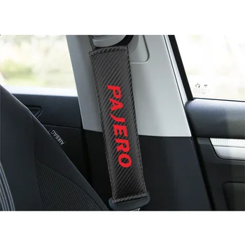 

Car Seat Belt Cover for Mitsubishi PAJERO Shoulder Paddings Interior Accessories Car-Styling