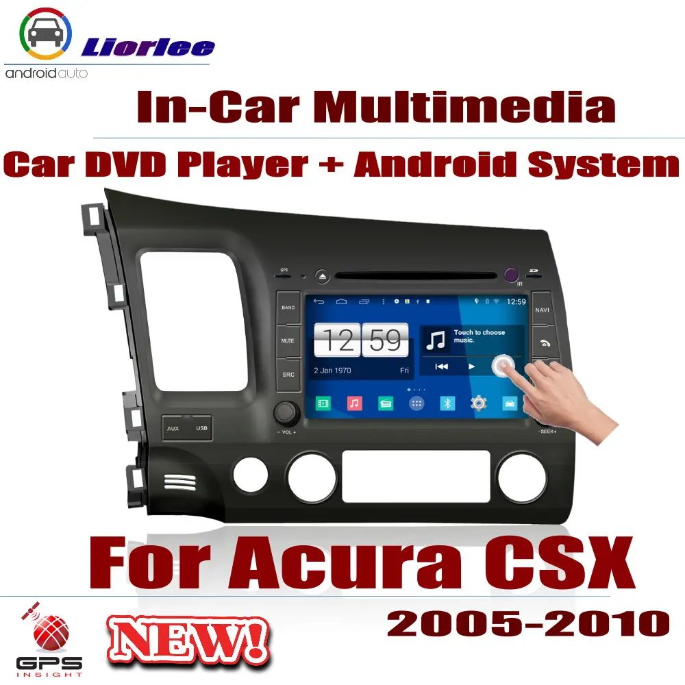 

Для Acura CSX 2005-2010 Автомобильная Android gps-навигация, dvd-плеер Радио стереосистема HD экран мультимедиа