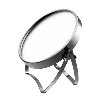 

Fashion Durable Double-Sided Clear Makeup Mirror Normal Stand Magnifier Round Shape Metal HD Cosmetic Mirror High Quality Gifts