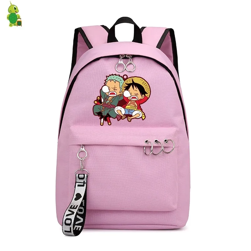 Mochila one piece Луффи рюкзаки школьные сумки для девочек-подростков женский рюкзак для ноутбука рюкзак для отдыха рюкзак для путешествий