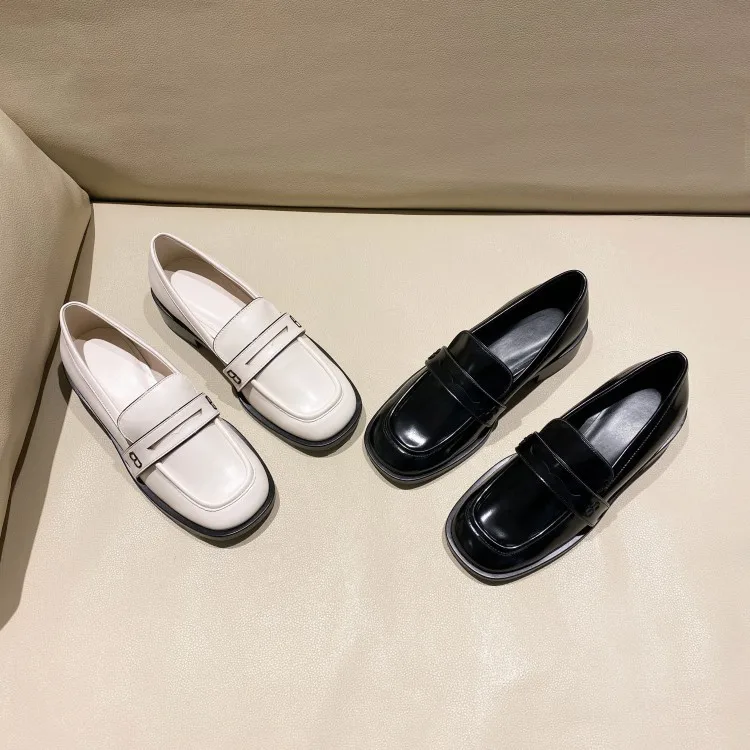 

Online Celebrity Celebrity Celebrity Style Hot Selling Shoe 2020 Spring British-Style Square Head Flat Versatile Casual Shoes Sh