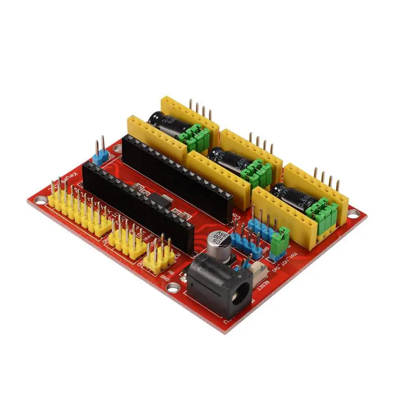 CNC Щит V4 Плата расширения Nano 3 0 шаговый Драйвер A4988 для Arduino 3D принтера TE732|Детали и