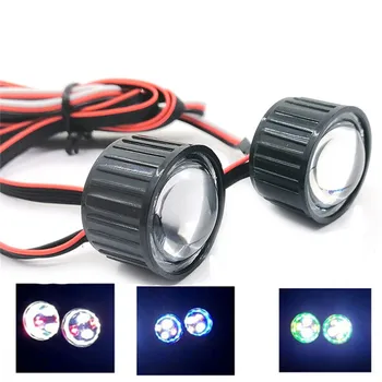 

LED Light with Controller Board Remote Control Headlight Spotlight for 1/10 Axial SCX10 90046 RC Crawler Car Parts High Power