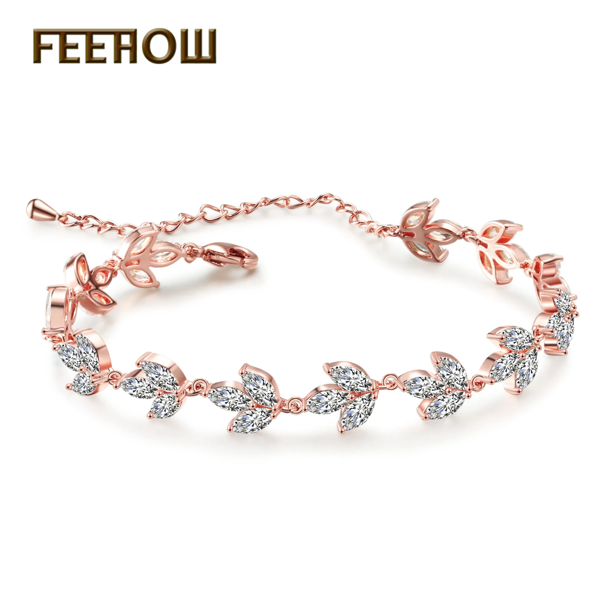 FEEHOW модные циркониевые женские свадебные ювелирные изделия Элементы лист