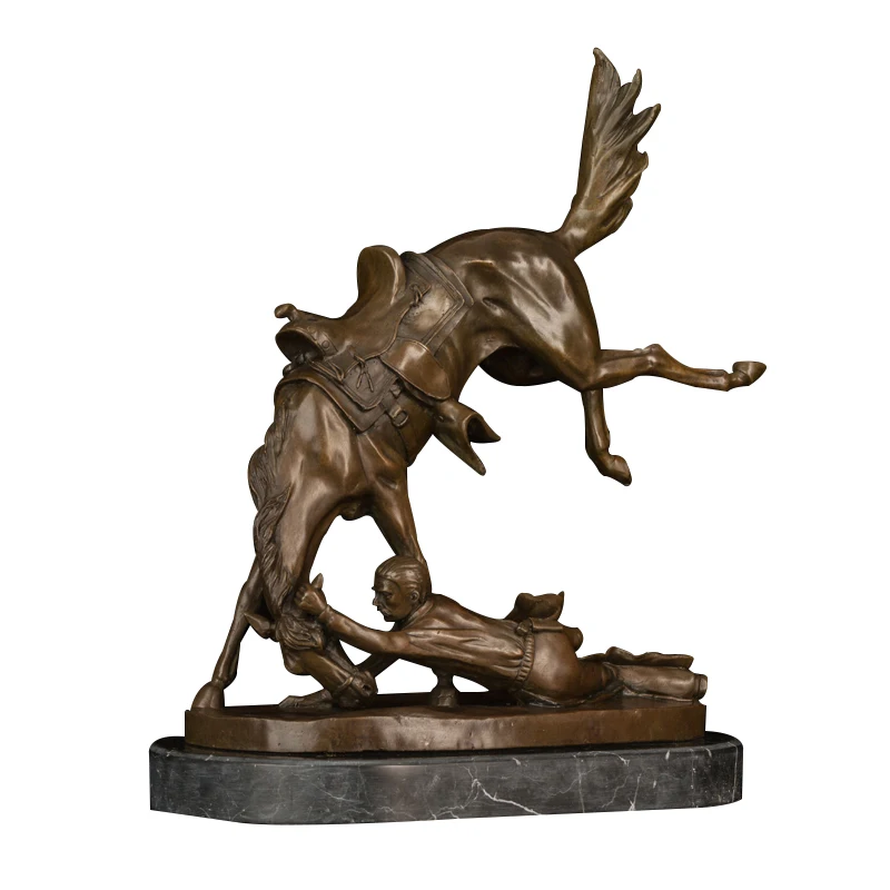 DS-150 бронза-злой из мультфильма Дружба-это чудо с принтом-Статуя-Frederic-Remington