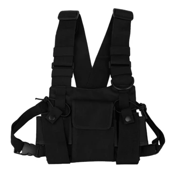 

Walkie-Talkie Backpack Chest Bag Leather Vest