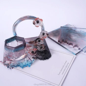 

Crystal Epoxy Resin Mold Irregular Coaster Casting Silicone Mould DIY Crafts Desktop Ornament Making Tool O07 20 Dropshipping