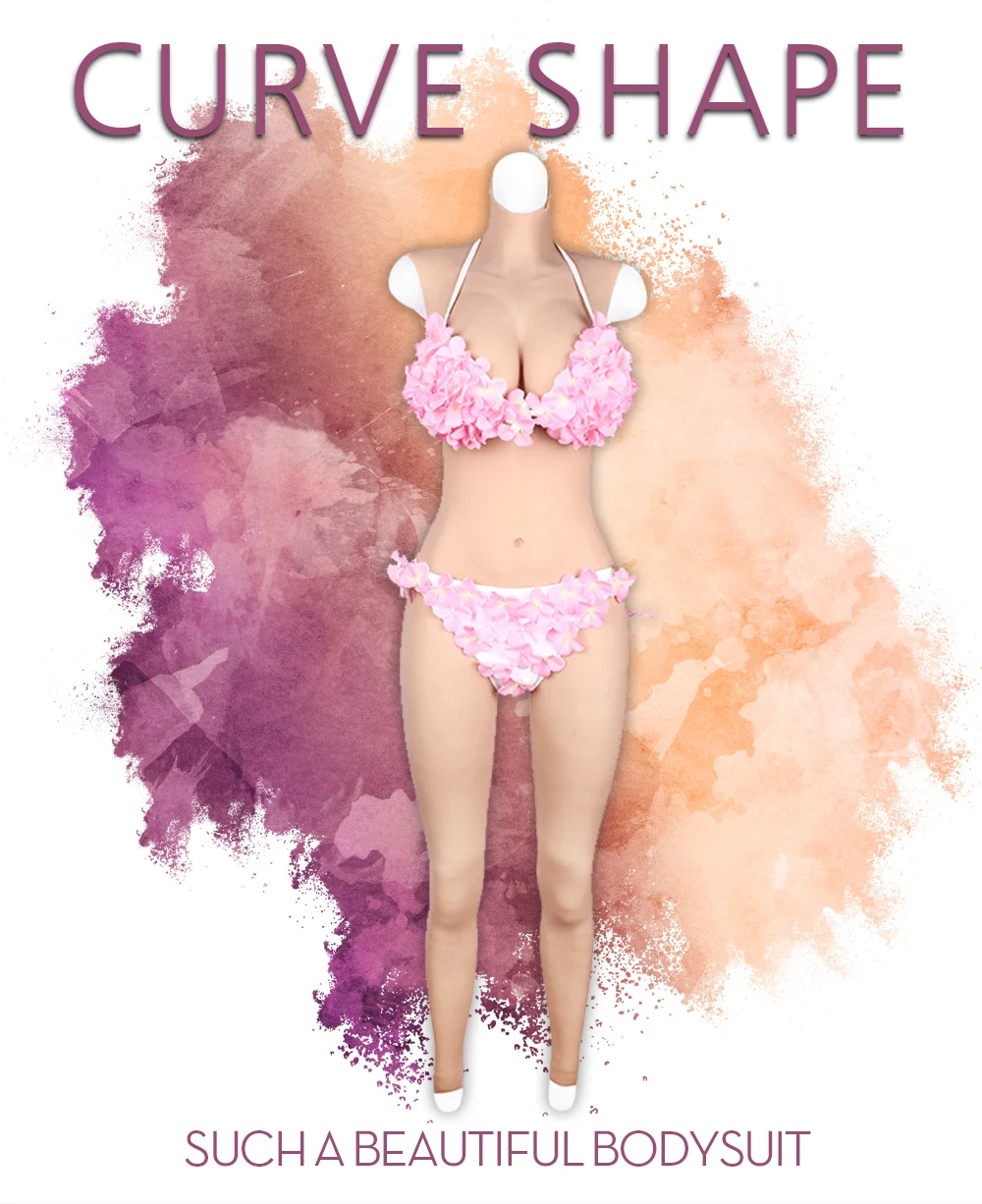 eyung breast enhancer silicone bodysuit breast forms for crossdressing man Crossdresser drag queen fake boobs Bodysuit  Costume (1)