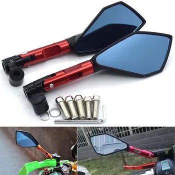 

Universal 8mm 10mm motorcycle rearview mirror CNC aluminum side mirror For HONDA CBF125 CB600F CBR600F CBF600/SA CB650F CBR650F