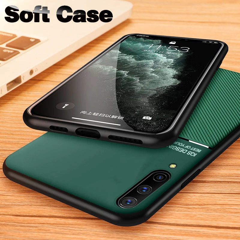 Чехол для телефона Samsung Galaxy A50 A50S A70 A70S матовый мягкий чехол из искусственной кожи