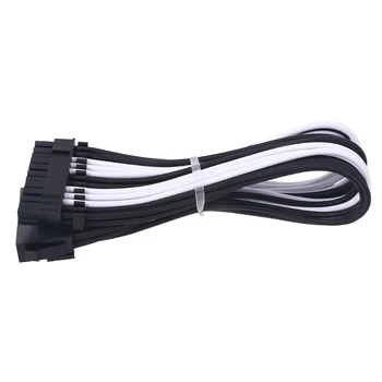 

18AWG AT X Extension Sleeved Cable Kit ATX24Pin/EPS 4+4Pin/PCI-E 8Pin/PCI-E 6Pin Female to Male PSU Extension Power Cord