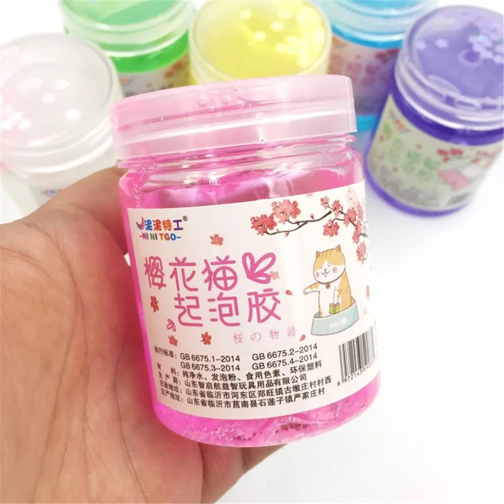 6 Pcs New Flower Mud DIY Slime Charms Gum Polymer Clay Antistress Transparent Crystal Glue Glitter for Slime #D
