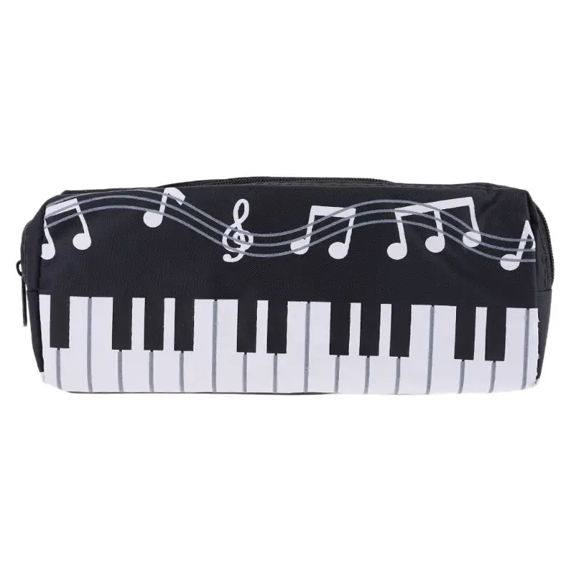 

Music Notes Piano Keyboard Pencil Case Large Capacity Pen Bags Stationery Office