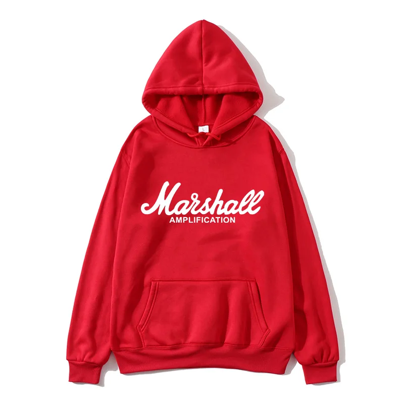 New Spring Autumn Marshall Hoodie Men Amplification Hoodies Mens Slim Hooded Sweatshirt Hip Hop Brand Streetwear Clothes