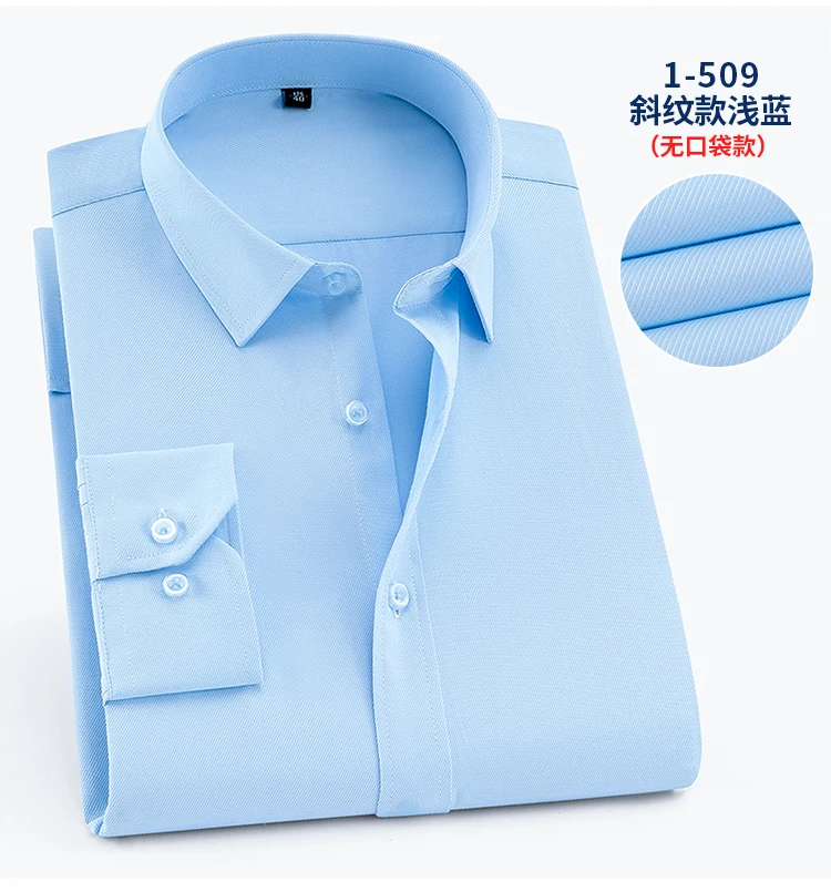 Dress Shirts Men Plus Size Big Dress Shirt Long Sleeve 6XL 8XL 10XL 12XL Formal Office Business