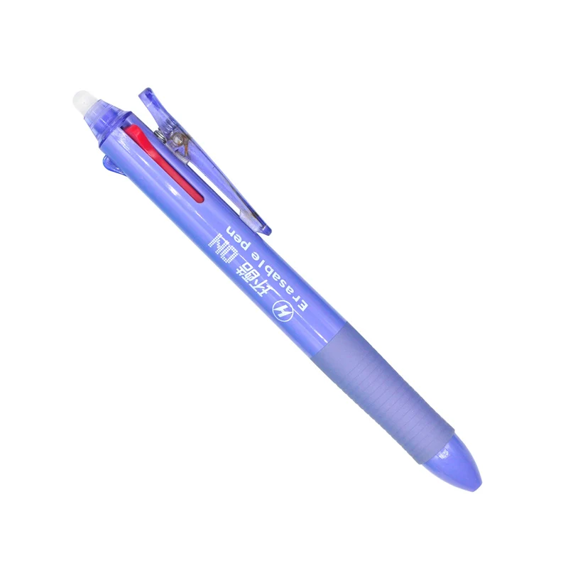 Xiamei 1 шт. стираемая ручка 3 в 1 ручка гелевая 0,5 мм перо студенческие канцелярские принадлежности Черный Красный Синий многоцветный - Цвет: Lavender