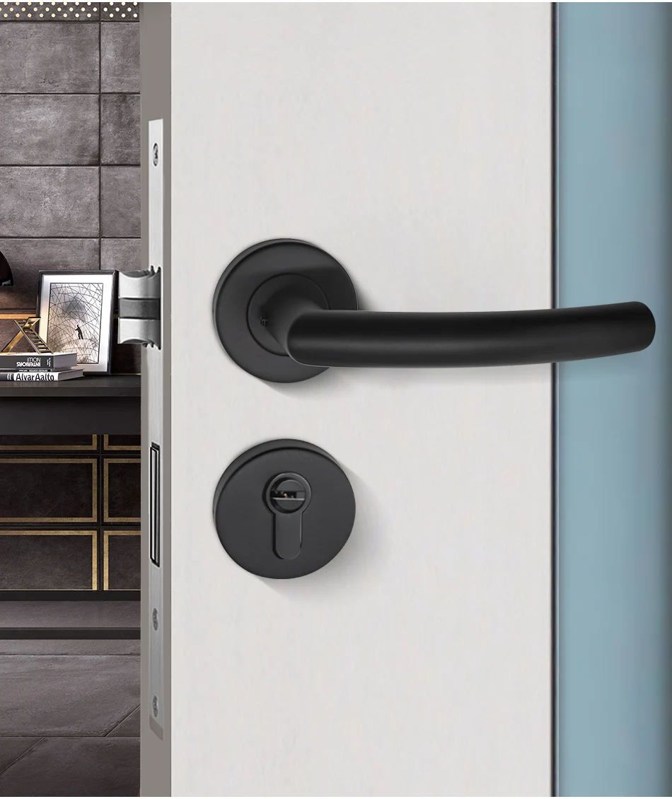 LH1007-Black-Color-Stainless-Steel-Half-Dummy-Door-Knob-For-Interior-Door-Lever-Brushed-Nickel-Door-Handle_09