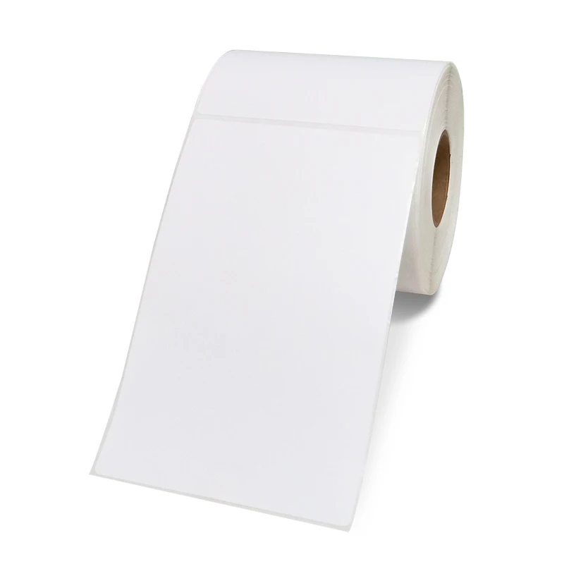 Direct Thermal Label Sticker 100*150 mm 300 Pcs / Roll For Shipping Label Logistics Thermal Paper