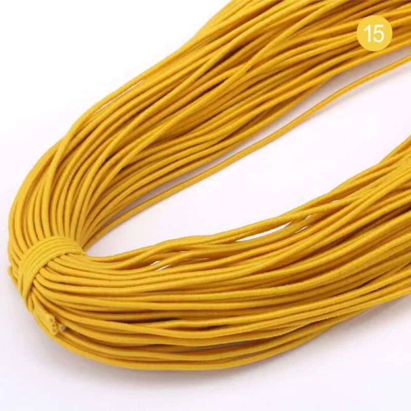1mm Colorful High-Elastic Round Elastic Band Round Elastic Rope Rubber Band Elastic Line DIY Sewing Jewelry Accessories 9yards - 5