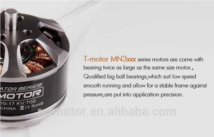 T-motor MN3110 470KV waterproof motor for drone Brushless DC motor for UAV aircraft can be customized for robot motor