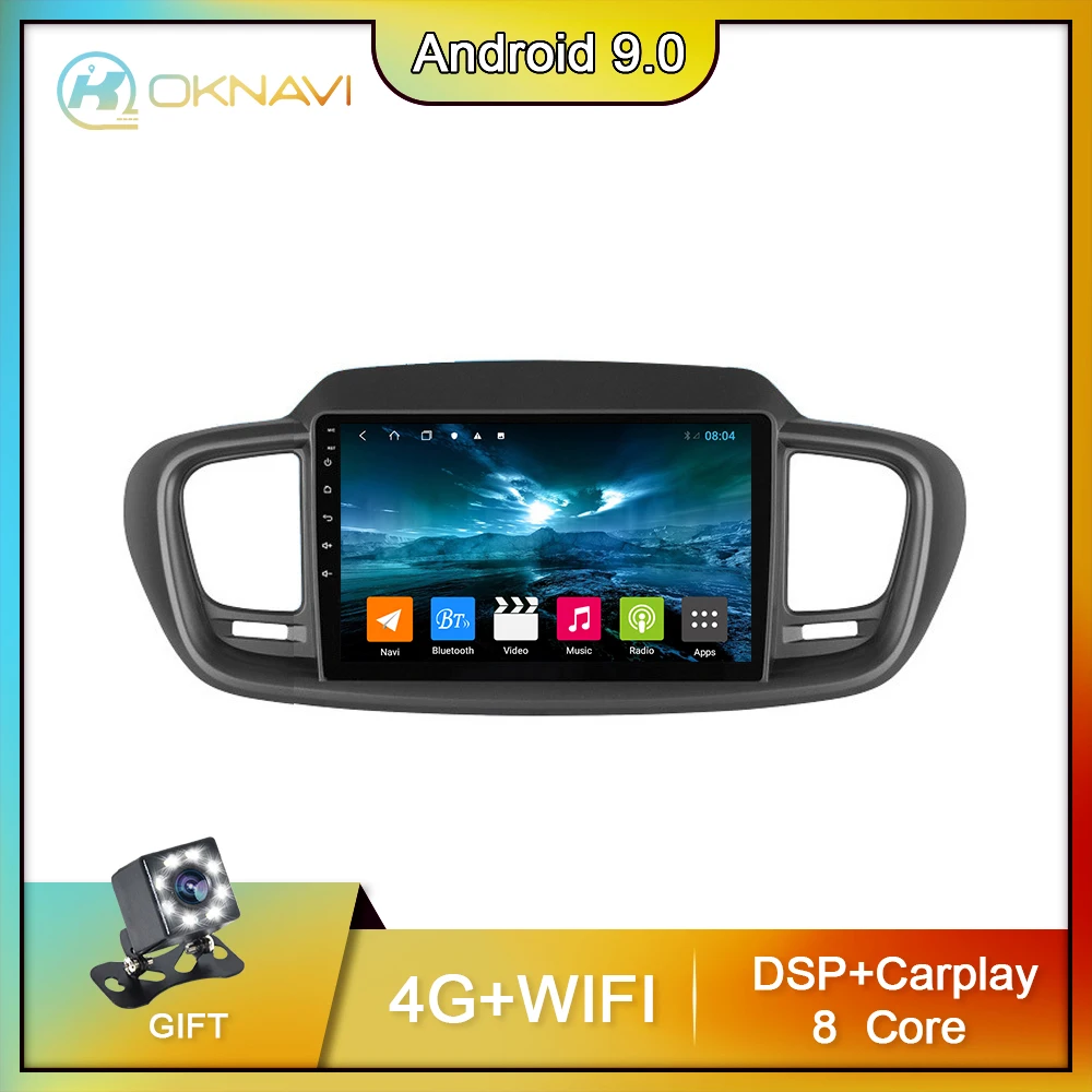 

Car Radio For Kia Sorento K3 K5 K6 Android 9.0 2014-2017 8 Core 4G WIFI BT Carplay Autoradio Stereo Multimedia Navigation Player