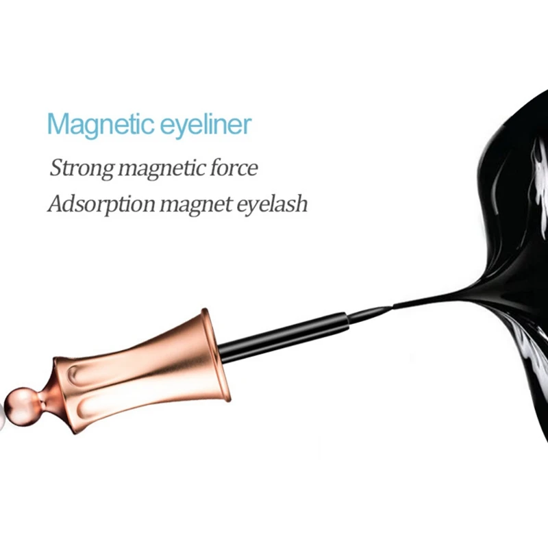 Магнитный жидкий подводка для глаз Магнитный ненастоящий Пинцет для ресниц Набор Водонепроницаемый долговечный карандаш для глаз Накладные ресницы