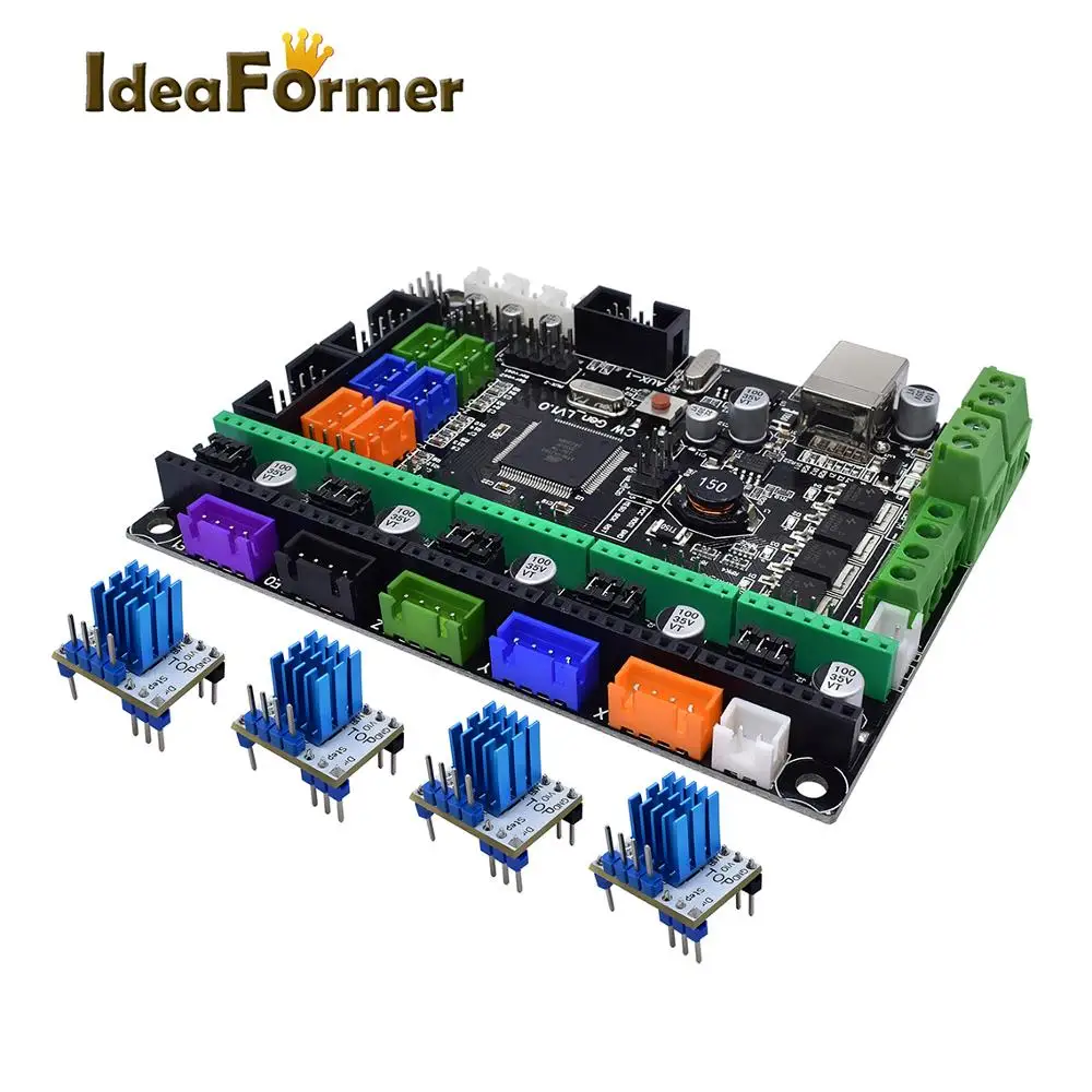 MKS Gen L V1.0 Motherboard OR+4Pcs A4988/DRV8825/TMC2130 V1.1/TMC2130 V1.2 SPI/TMC2208 V1.2