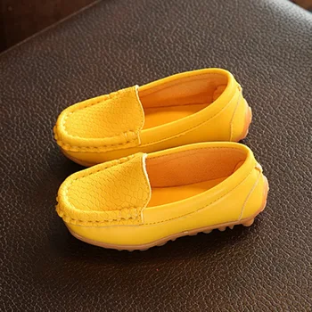 

2020 9 Colors All Sizes 21-30 Kids Shoes PU Leather Casual Styles Boys Girls Shoes Soft Comfortable Loafers Slip On Kids Shoes