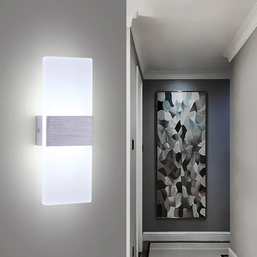 14 22  29CM LED Acrylic Wall Lamp Modern Living Room Interior Wall Lamp Bedroom Corridor Night Light Home Decoration Lamp  8