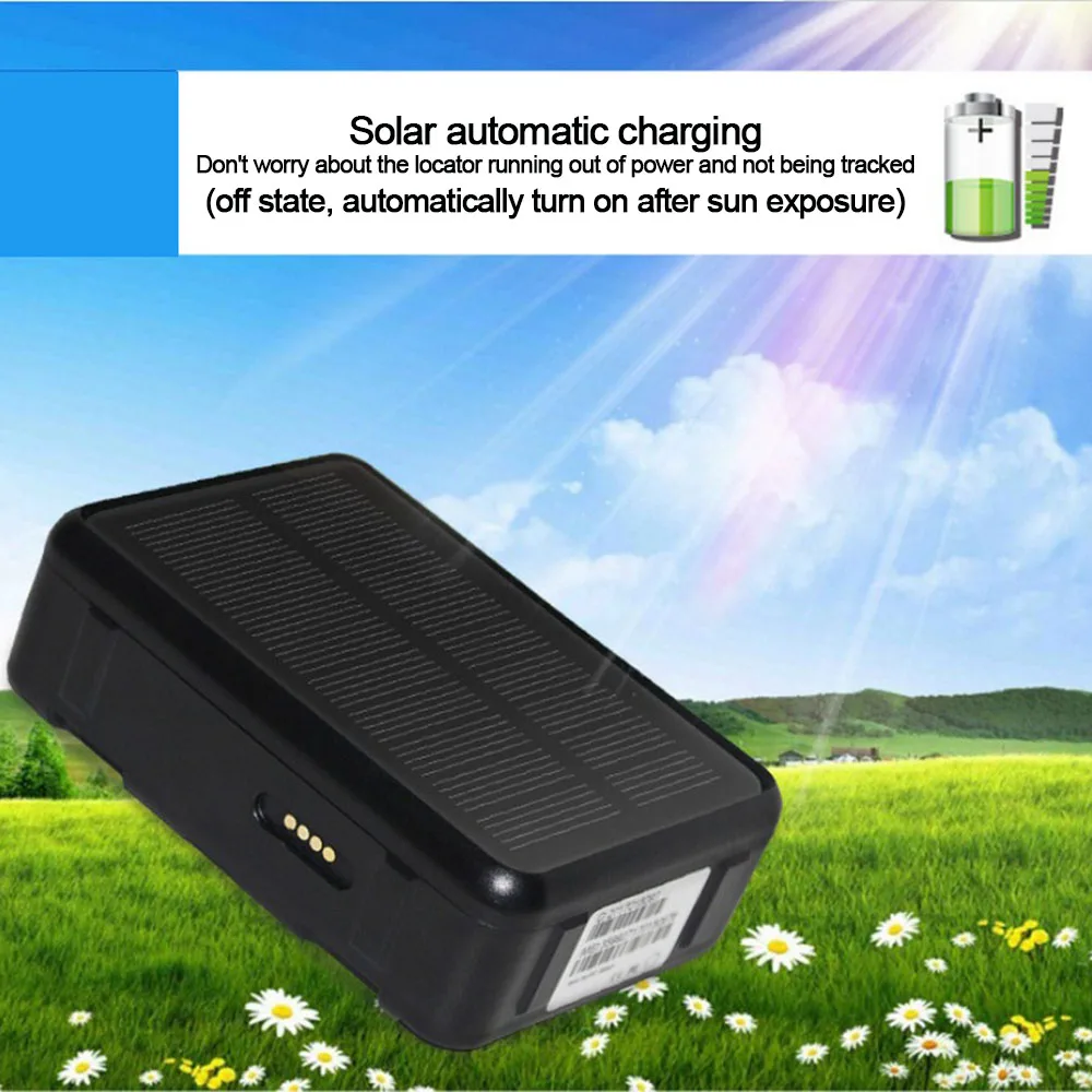 Solar GPS Tracker Power Sheep Cow Cattle RF-V34 9000mAh Waterproof GSM GPS WiFi Tracking Voice monitoring Anti-remove SOS Alarm