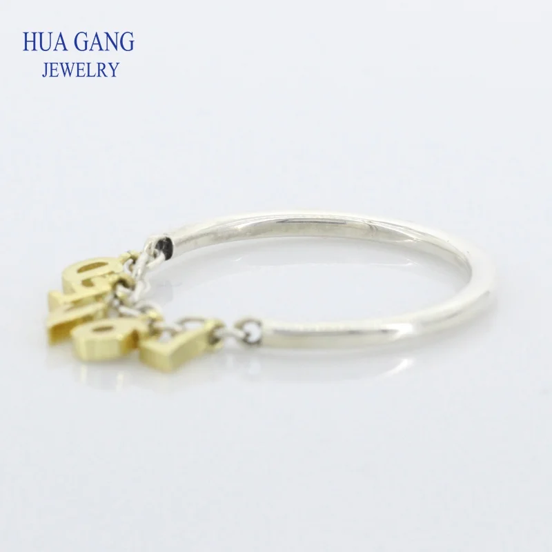 

high quality 925 sterling silver love honey language Sweet Love Shiny ring charm CZ original fashion luxury gift 167799CZ